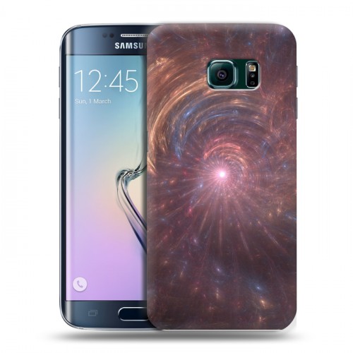 Дизайнерский пластиковый чехол для Samsung Galaxy S6 Edge Абстракции Вращение