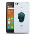 Полупрозрачный дизайнерский пластиковый чехол для Xiaomi Mi4S Прозрачные черепа 2