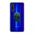 Полупрозрачный дизайнерский пластиковый чехол для Huawei Honor 20 Прозрачные черепа 2