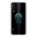 Полупрозрачный дизайнерский силиконовый чехол для Huawei Y9s Прозрачные черепа 2