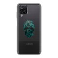 Полупрозрачный дизайнерский пластиковый чехол для Samsung Galaxy A12 Прозрачные черепа 2