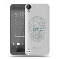 Полупрозрачный дизайнерский пластиковый чехол для HTC Desire 530 Прозрачные черепа 2