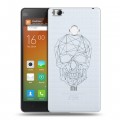 Полупрозрачный дизайнерский пластиковый чехол для Xiaomi Mi4S Прозрачные черепа 2