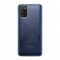 Полупрозрачный дизайнерский пластиковый чехол для Samsung Galaxy A02s Прозрачные черепа 2