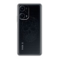 Полупрозрачный дизайнерский пластиковый чехол для XIaomi Poco F5 Прозрачные черепа 2