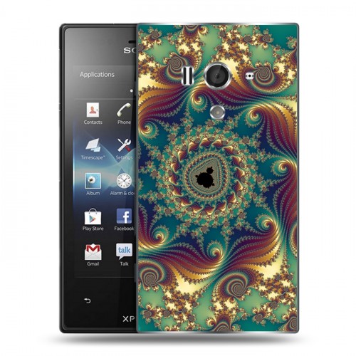 Дизайнерский пластиковый чехол для Sony Xperia acro S Абстракции Вращение