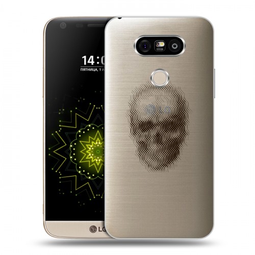 Полупрозрачный дизайнерский пластиковый чехол для LG G5 прозрачные череп