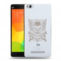 Полупрозрачный дизайнерский пластиковый чехол для Xiaomi Mi4i прозрачные черепа