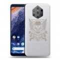 Полупрозрачный дизайнерский пластиковый чехол для Nokia 9 PureView прозрачные черепа