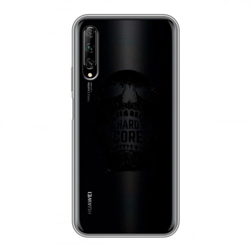 Полупрозрачный дизайнерский пластиковый чехол для Huawei Y9s прозрачные черепа 