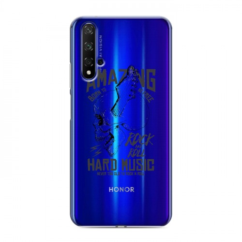 Полупрозрачный дизайнерский пластиковый чехол для Huawei Honor 20 прозрачные черепа