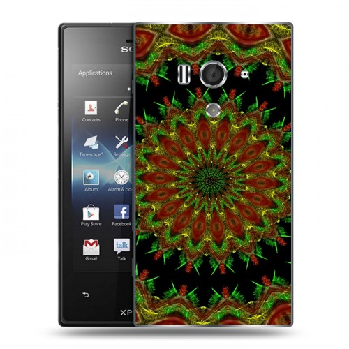 Дизайнерский пластиковый чехол для Sony Xperia acro S Абстракции Вращение