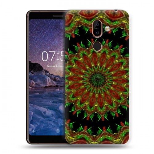 Дизайнерский пластиковый чехол для Nokia 7 Plus Абстракции Вращение