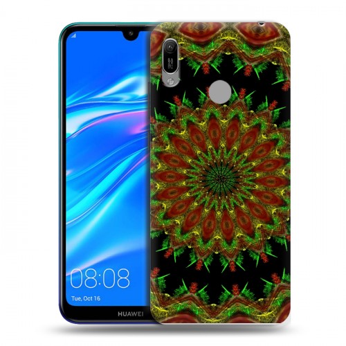 Дизайнерский пластиковый чехол для Huawei Y6 (2019) Абстракции Вращение