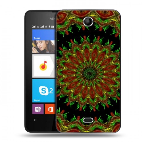 Дизайнерский силиконовый чехол для Microsoft Lumia 430 Dual SIM Абстракции Вращение