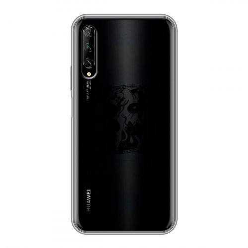 Полупрозрачный дизайнерский силиконовый чехол для Huawei Y9s прозрачные черепа 4