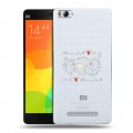 Полупрозрачный дизайнерский пластиковый чехол для Xiaomi Mi4i прозрачные черепа 4