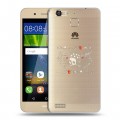 Полупрозрачный дизайнерский пластиковый чехол для Huawei GR3 прозрачные черепа 4