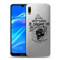 Полупрозрачный дизайнерский пластиковый чехол для Huawei Y6 (2019) прозрачные черепа 4