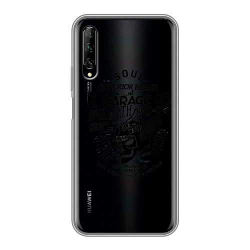 Полупрозрачный дизайнерский пластиковый чехол для Huawei Y9s прозрачные черепа 4