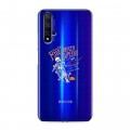 Полупрозрачный дизайнерский пластиковый чехол для Huawei Honor 20 прозрачные черепа 4