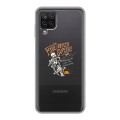 Полупрозрачный дизайнерский силиконовый чехол для Samsung Galaxy A12 прозрачные черепа 4