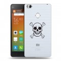 Полупрозрачный дизайнерский пластиковый чехол для Xiaomi Mi4S прозрачные черепа 4