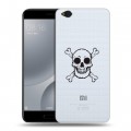 Полупрозрачный дизайнерский пластиковый чехол для Xiaomi Mi5C прозрачные черепа 4