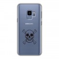 Полупрозрачный дизайнерский пластиковый чехол для Samsung Galaxy S9 прозрачные черепа 4