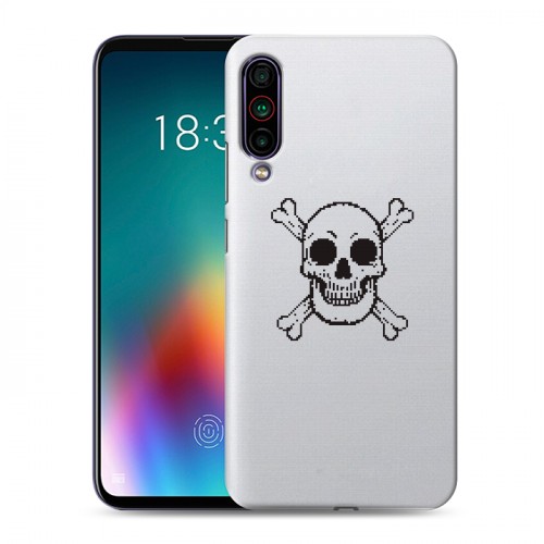 Полупрозрачный дизайнерский силиконовый чехол для Meizu 16T прозрачные черепа 4