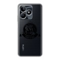 Полупрозрачный дизайнерский пластиковый чехол для Realme C53 Прозрачные черепа 4