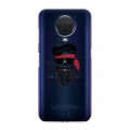 Полупрозрачный дизайнерский силиконовый с усиленными углами чехол для Nokia G20 прозрачные черепа 