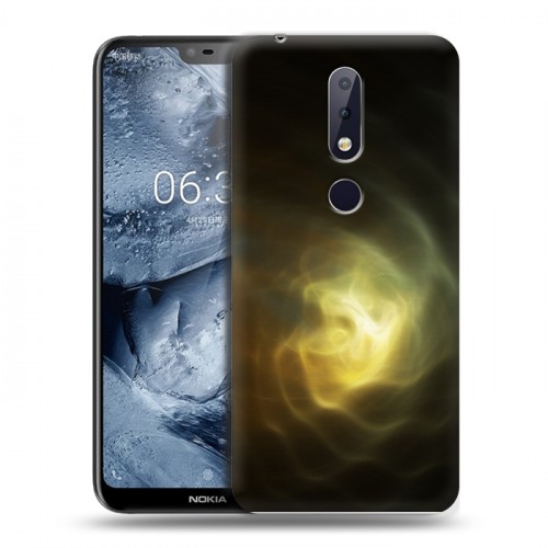 Дизайнерский пластиковый чехол для Nokia 6.1 Plus Абстракции Вращение