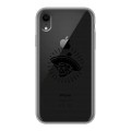 Полупрозрачный дизайнерский пластиковый чехол для Iphone Xr прозрачные черепа 