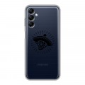 Полупрозрачный дизайнерский пластиковый чехол для Samsung Galaxy M14 5G прозрачные черепа 