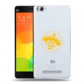 Полупрозрачный дизайнерский пластиковый чехол для Xiaomi Mi4i прозрачные черепа 