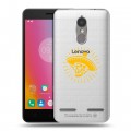 Полупрозрачный дизайнерский пластиковый чехол для Lenovo K6 прозрачные черепа 