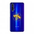 Полупрозрачный дизайнерский пластиковый чехол для Huawei Honor 20 прозрачные черепа 