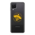 Полупрозрачный дизайнерский пластиковый чехол для Samsung Galaxy A12 прозрачные черепа 