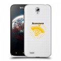 Полупрозрачный дизайнерский пластиковый чехол для Lenovo A859 Ideaphone прозрачные черепа 