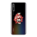 Полупрозрачный дизайнерский силиконовый чехол для Huawei Y8p прозрачные черепа