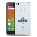 Полупрозрачный дизайнерский пластиковый чехол для Xiaomi Mi4S Прозрачные париж