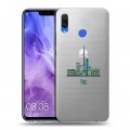 Полупрозрачный дизайнерский пластиковый чехол для Huawei Nova 3i Прозрачные париж