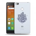 Полупрозрачный дизайнерский силиконовый чехол для Xiaomi Mi4S Прозрачные париж