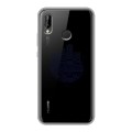 Полупрозрачный дизайнерский пластиковый чехол для Huawei P20 Lite Прозрачные париж