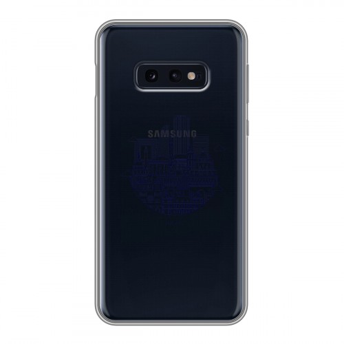 Полупрозрачный дизайнерский силиконовый чехол для Samsung Galaxy S10e Прозрачные париж