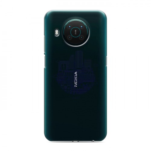 Полупрозрачный дизайнерский пластиковый чехол для Nokia X10 Прозрачные париж