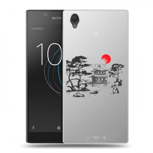 Полупрозрачный дизайнерский пластиковый чехол для Sony Xperia L1 Прозрачная япония