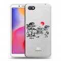 Полупрозрачный дизайнерский пластиковый чехол для Xiaomi RedMi 6A Прозрачная япония