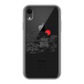 Полупрозрачный дизайнерский силиконовый чехол для Iphone Xr Прозрачная япония